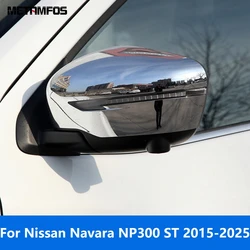 Car Accessories For Nissan Navara NP300 ST 2015-2022 2023 2024 2025 Chrome Rearview Side Door Mirror Cover Trim Protection Cap