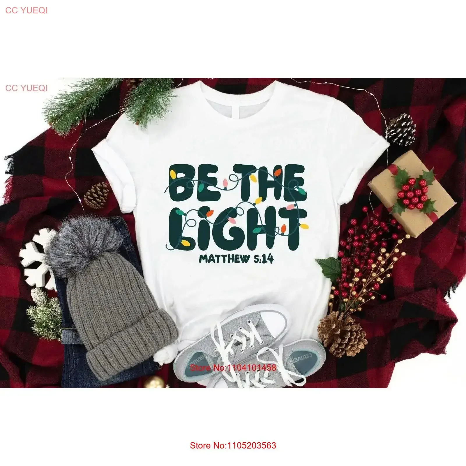Be The Light Christmas T Shirt Matthew 514 Christian Xmas SweaT vintage Washed designer clothes Unisex fashion Slightly