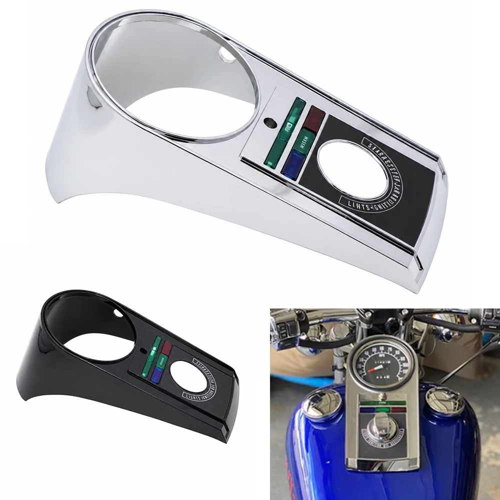 Motorcycle Speedometer Speedo Dash Panel Cover Housing Kit For Harley Softail 1991-1995