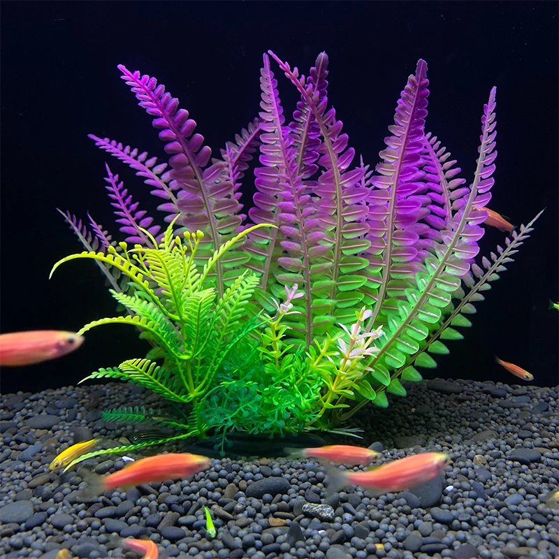 18cm Fish Bowl Ornament Plant Aquarium Artificial DIY Decor Aquatic Plants Plastic Water Grass Fish tank Decoration 7.09 inch