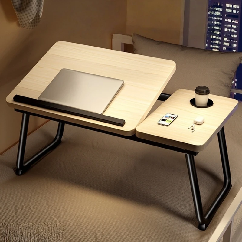 Sturdy Wooden Desktop Foldable Adjust Desk Space Saving Foldable Laptop Table Suitable for Students Remote Workers high quality