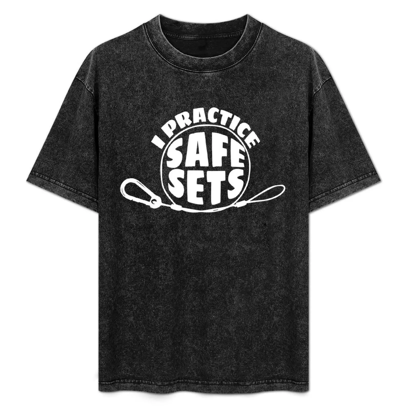 I Practice Safe Sets T-Shirt korean fashion graphic t shirts aesthetic clothes vintage graphic tee Men's t shirts