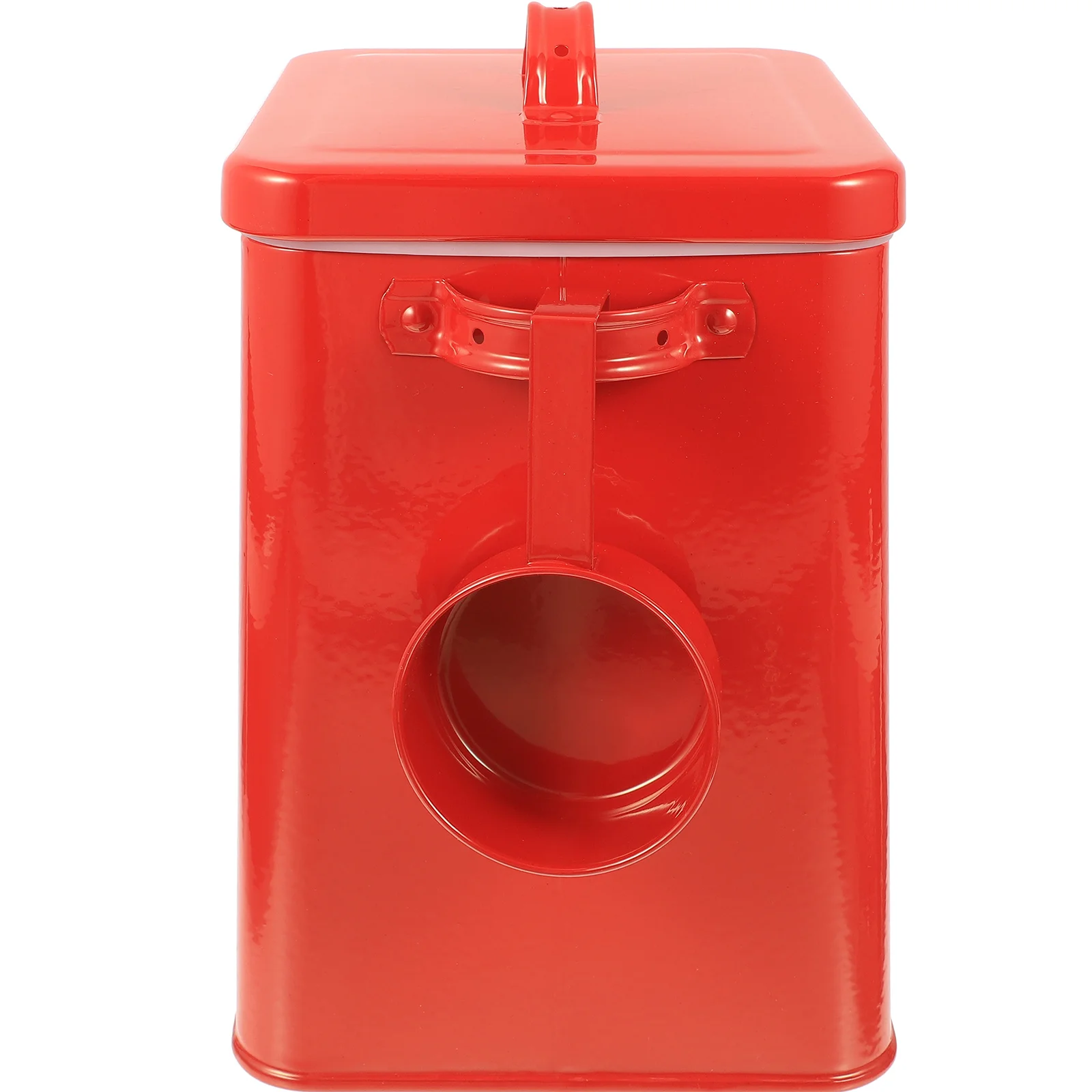 

1PC Bucket Iron Laundry Powder Container Large Capacity Rust Resistant Sealed Food Canister for Dog Treats Dry for ganizing