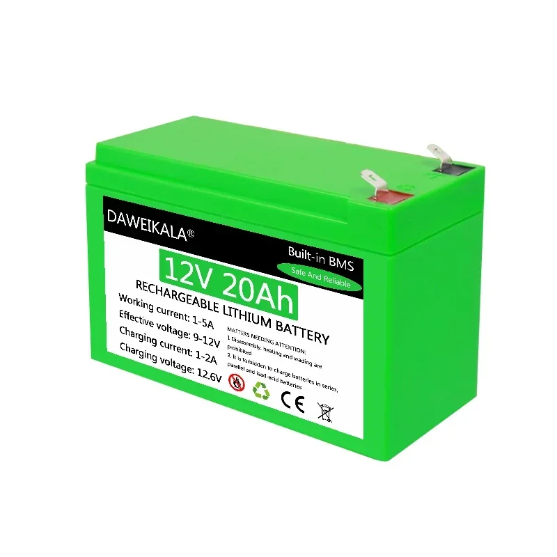 12V lithium battery 18650 battery Pack Deep Cycle For Kid Scooters Solar storage Battery Electric lighting Outdoor