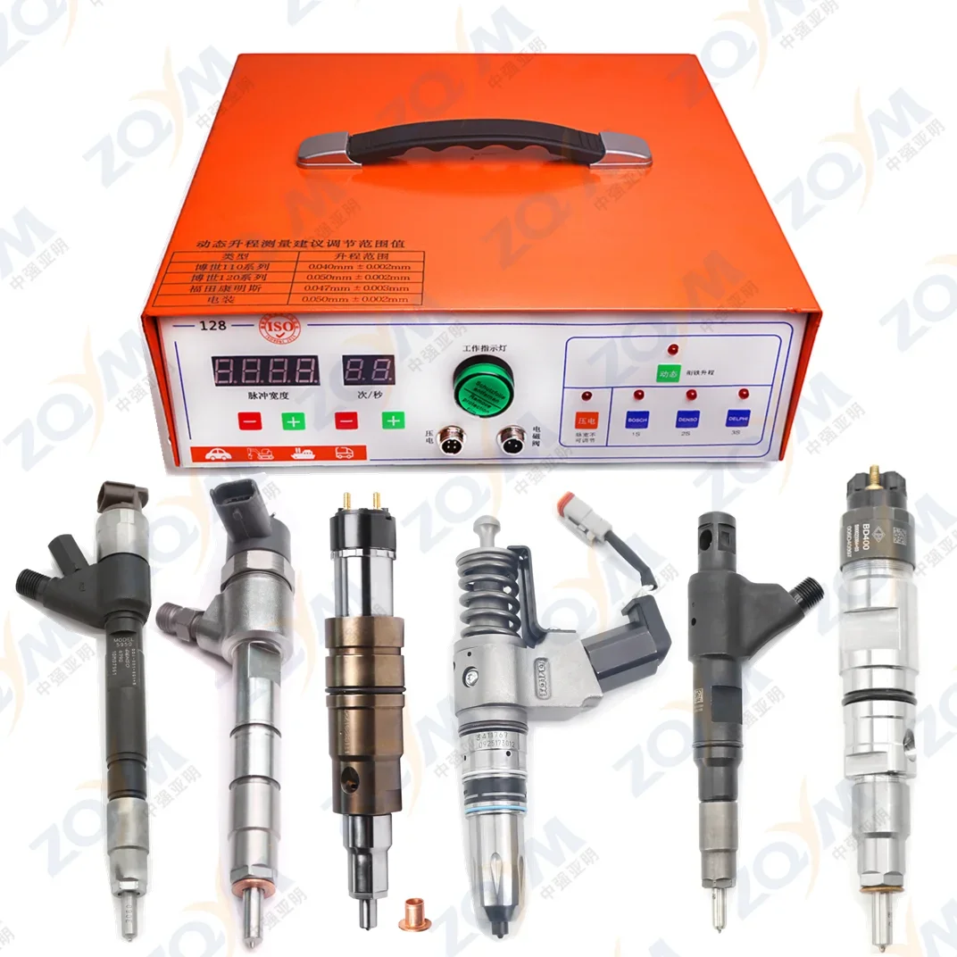 ZQYM-128 Chinese Factory Crdi Injector TESTER Piezo Fuel Injector Common Rail Adaptor Fuel Set Automotive TTESTER