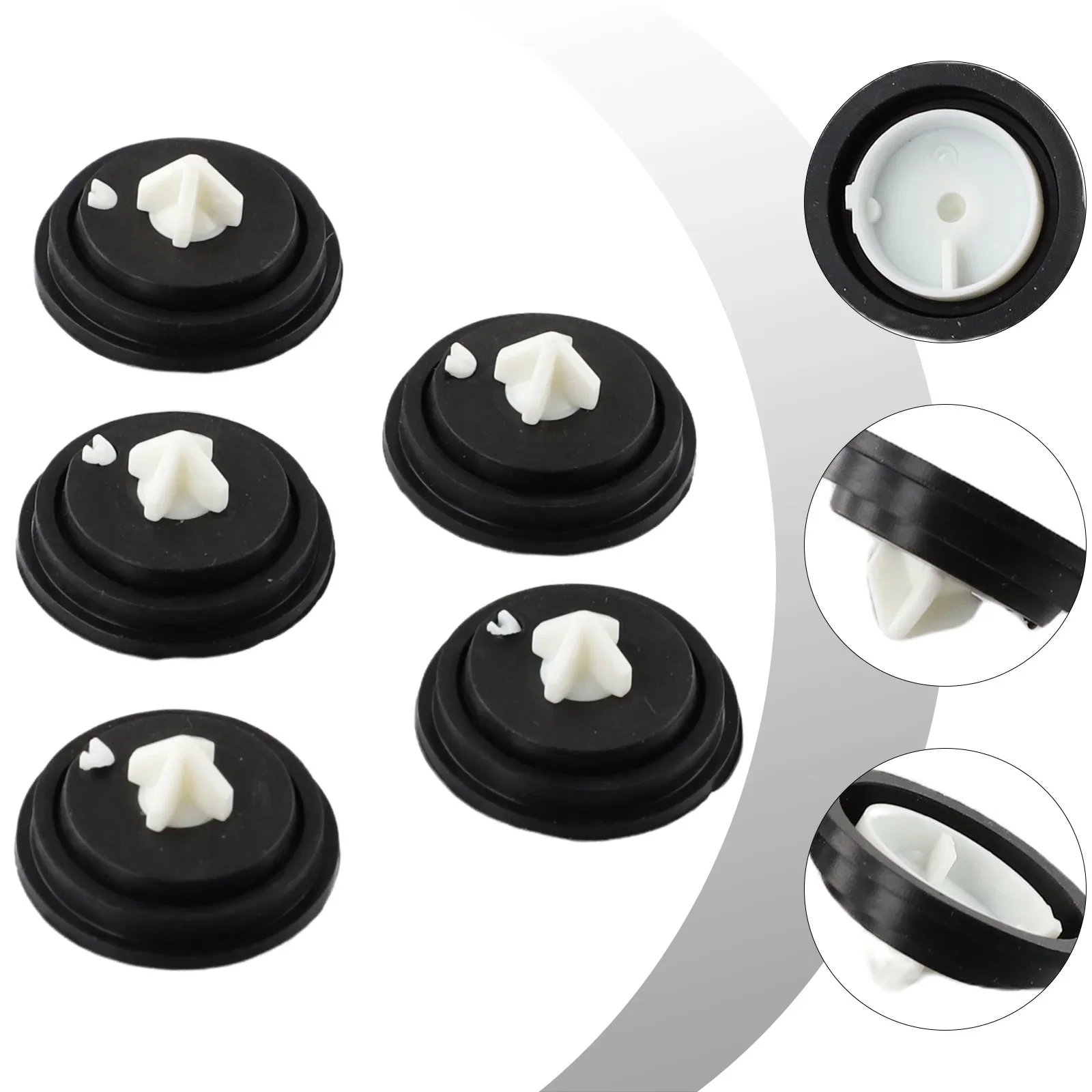 5pcs Replacement Rubber Diaphragm Washer Fits All Siamp Fill Valves Bottom Side Inlet Filling Valves Home Improvement Diaphragm