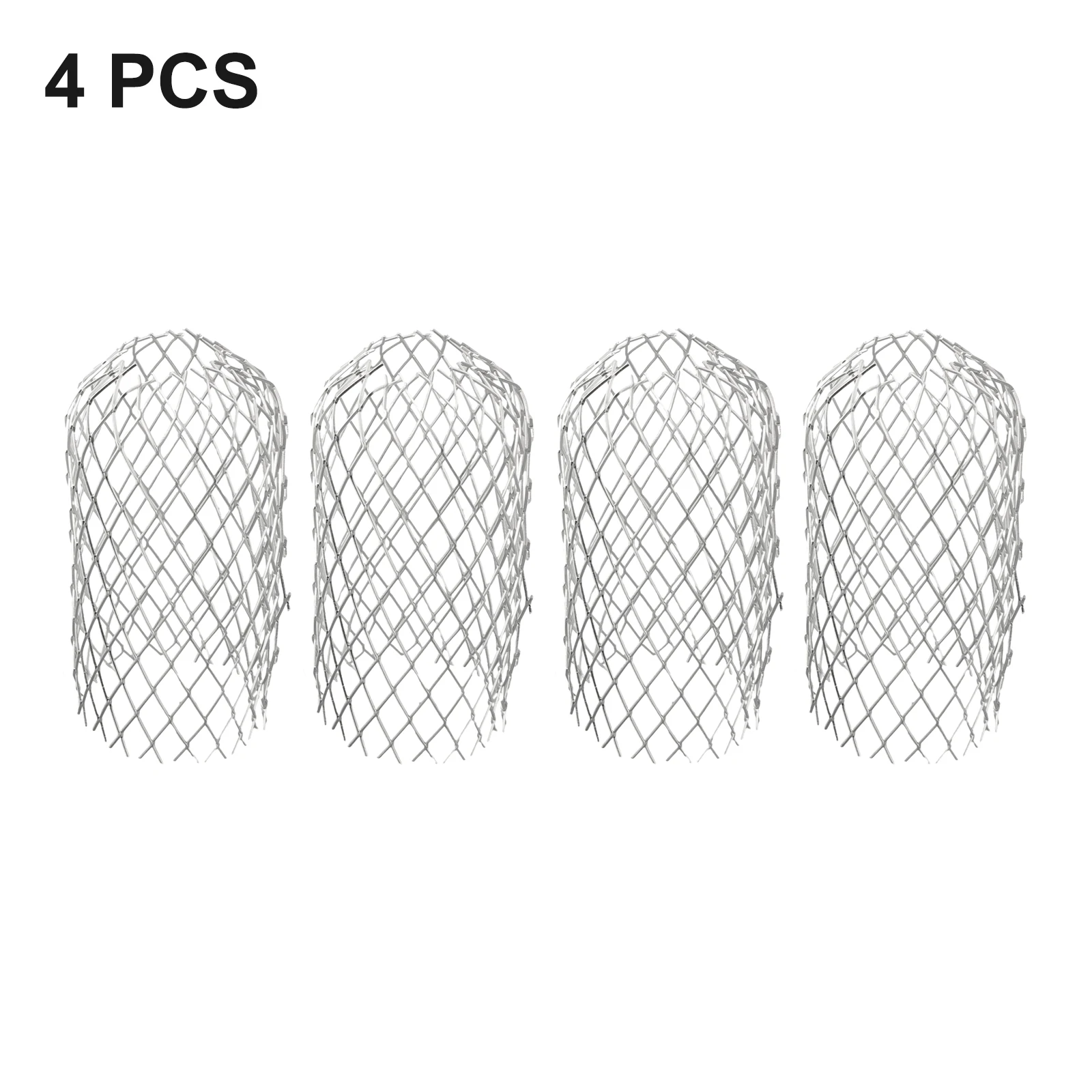 Metal Mesh Gutter Leaf Debris Mud Trap Guards, Aluminum, Prevents Clogging, Easy to Fit Various Downspout Sizes