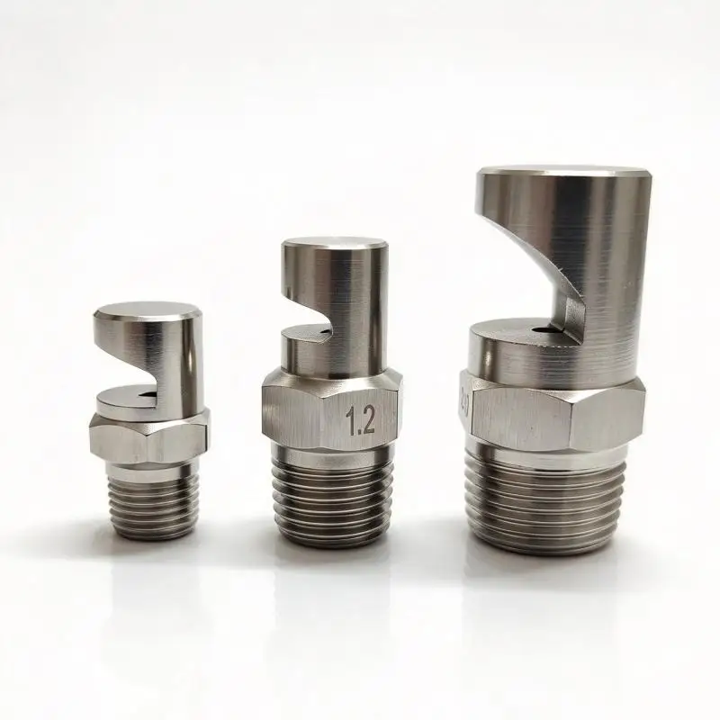1/8″ 1/4″ 3/8″ Wide-Angle Fan Nozzle High-Pressure Resistance Large Angle Coverage Spray Nozzle for Cooling/Washing