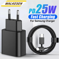 25W USB Fast Charger With Type C Cable For Xiaomi 14 Huawei Samsung A53 A33 A52 A32 F52 S22 S21 S20 Quick Charge Power Adapter