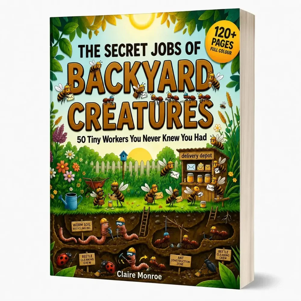 2027NEW Claire Monroe The Secret Jobs of Backyard Creatures for Kids Ages 6-10 FULL COLOR Illustrated Fun Animal Encyclopedia