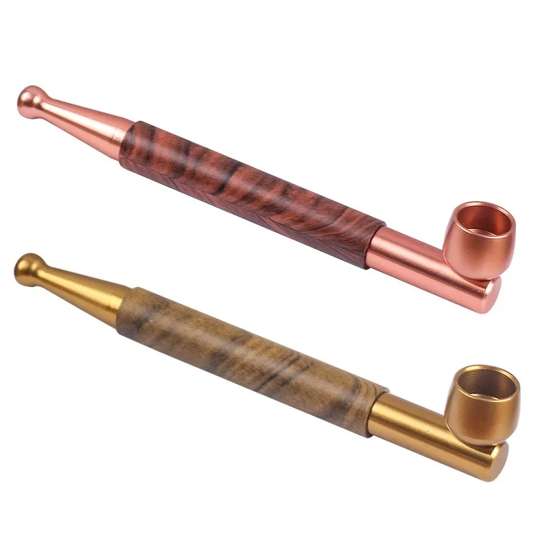 

Vintage Tobacco Pipe With Metal Filter Classic Smoking Pipe for Tobacco Cigarette Men's Gift