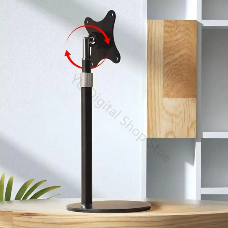 96BA Desktop-Monitorständer für 7 bis 18,5 Zoll Displays, VESA 75 x 75 mm Metallständer mit runder Basis und – Detail 7