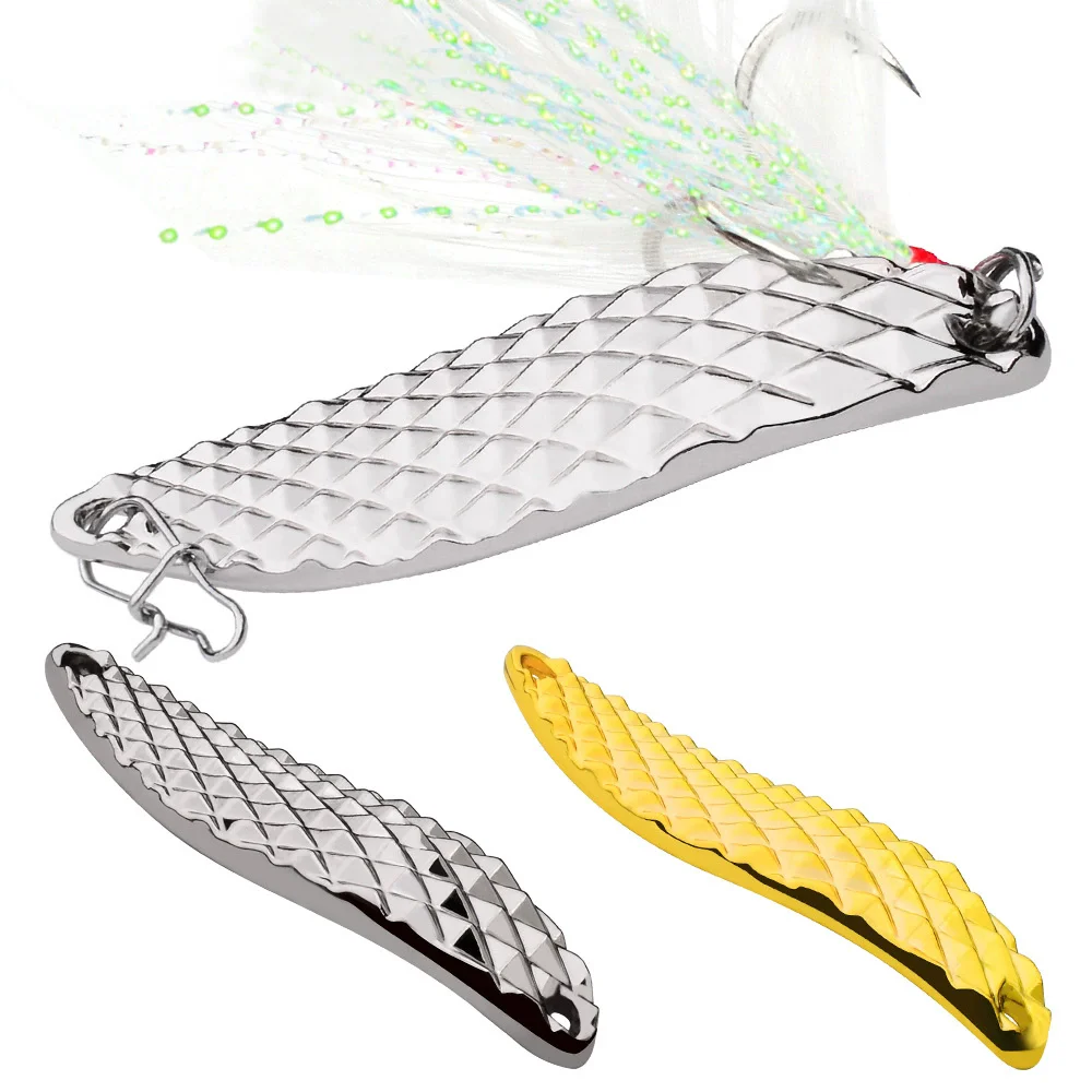 

PROBEROS 1pcs Spinner Bait Silvery Gold 5g 20g Metal Lure Sinking VIB Spoon Fishing lure Hard Wobbler dw395