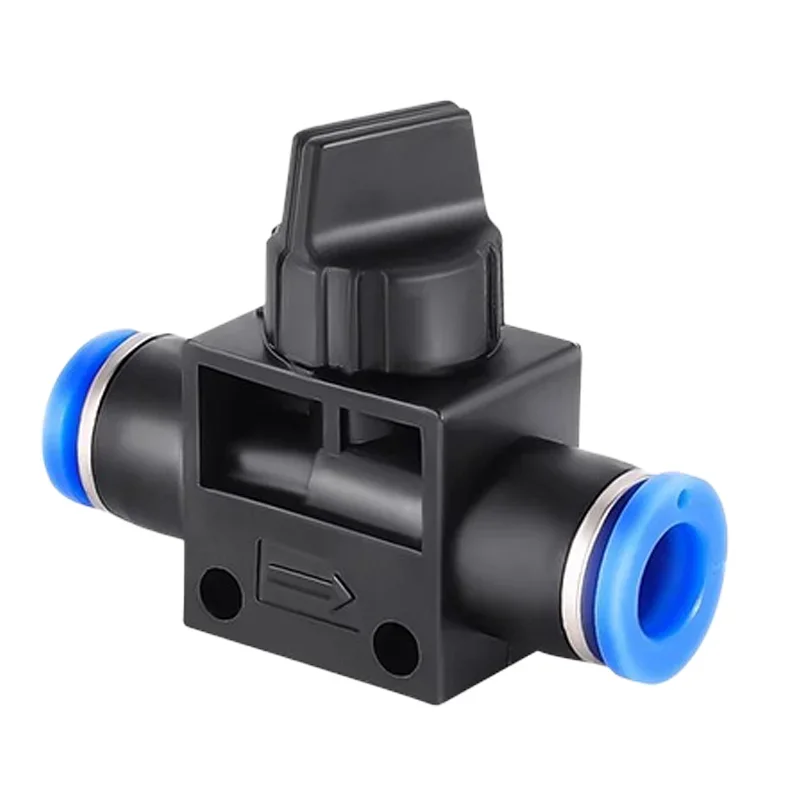 HVFF Pneumatic Fitting 2 Way Quick Push Connector Tube Hose Air Pneumatic Parts Plastic Switch Controller 4mm 6mm 8mm 10mm 12mm