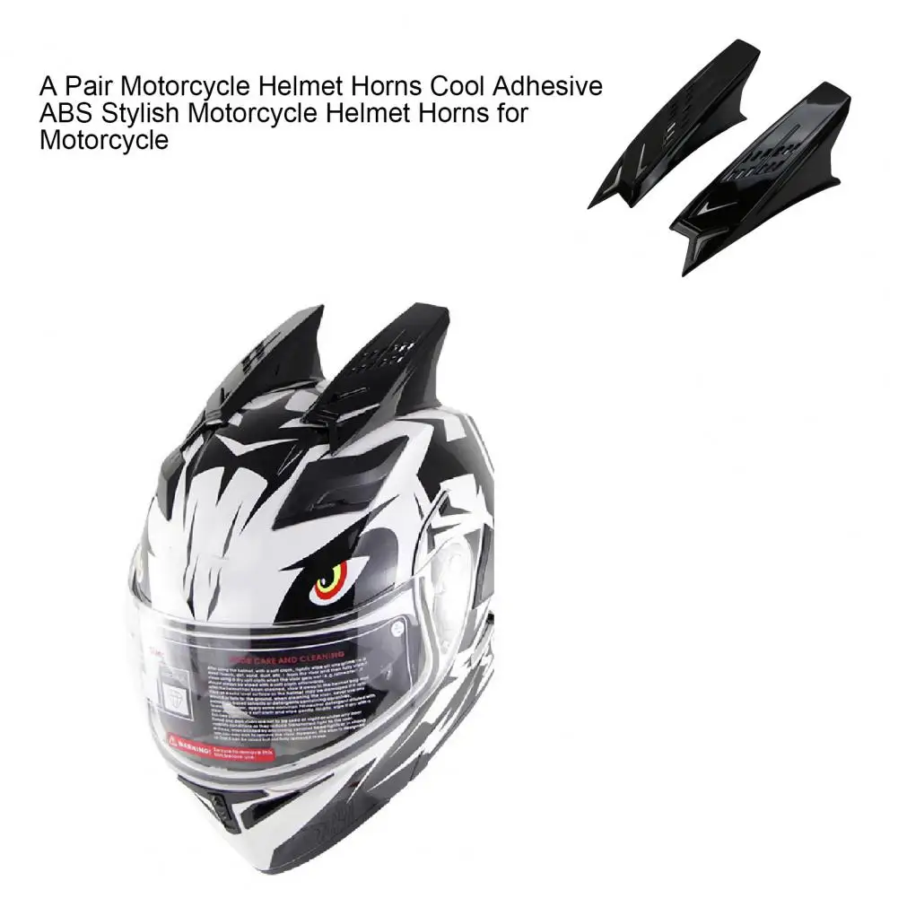 A Pair Useful Motorcycle Helmet Horns  Decorative OX Horn Shape Motorcycle Helmet Decoration  Cool Motorcycle Helmet Horns