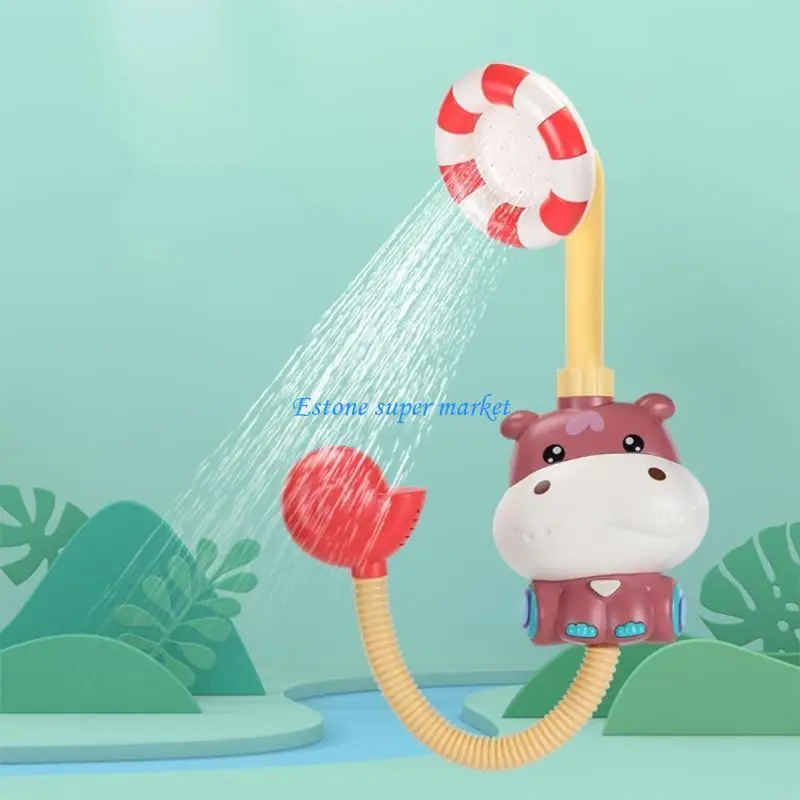 090B Cartoon douche voor hoofde badgoed speelgoed water sprinkler interactief water spuit voor zandstrand bad peuter cadeau-vrij