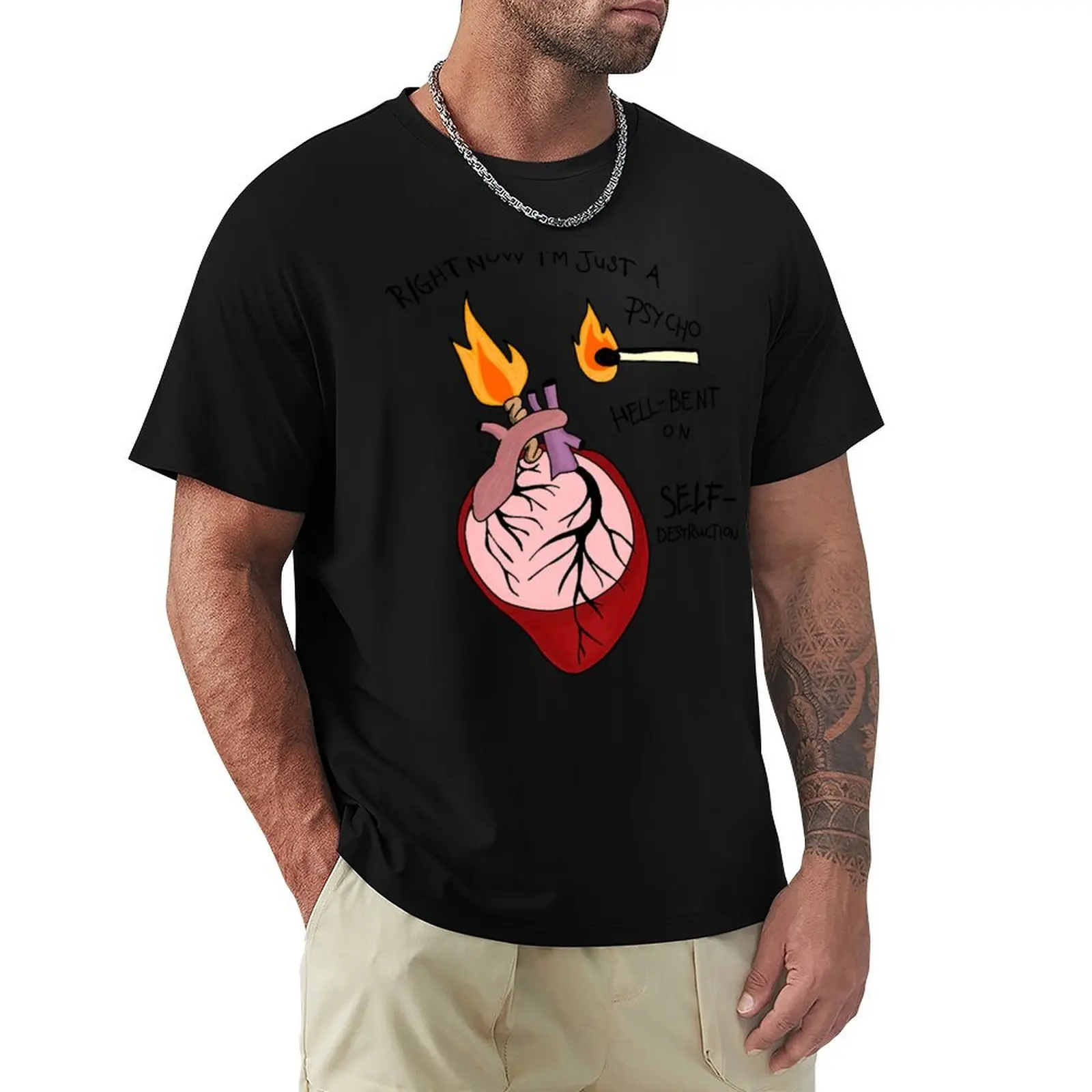 Just a Psycho T-Shirt Plus Size Outdoor Casual Top