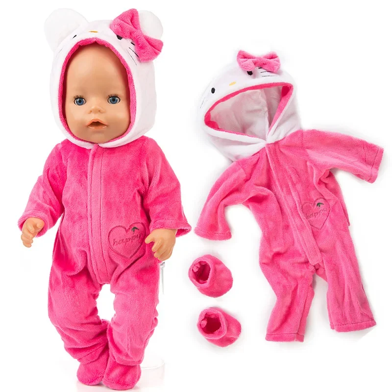 Hello Kitty Baju Monyet Bayi Perempuan Baru Lahir Jumpsuit Pakaian Lucu Jumpsuit Lengan Panjang Hangat Anak-anak Cosplay Kostum untuk Hadiah Bayi