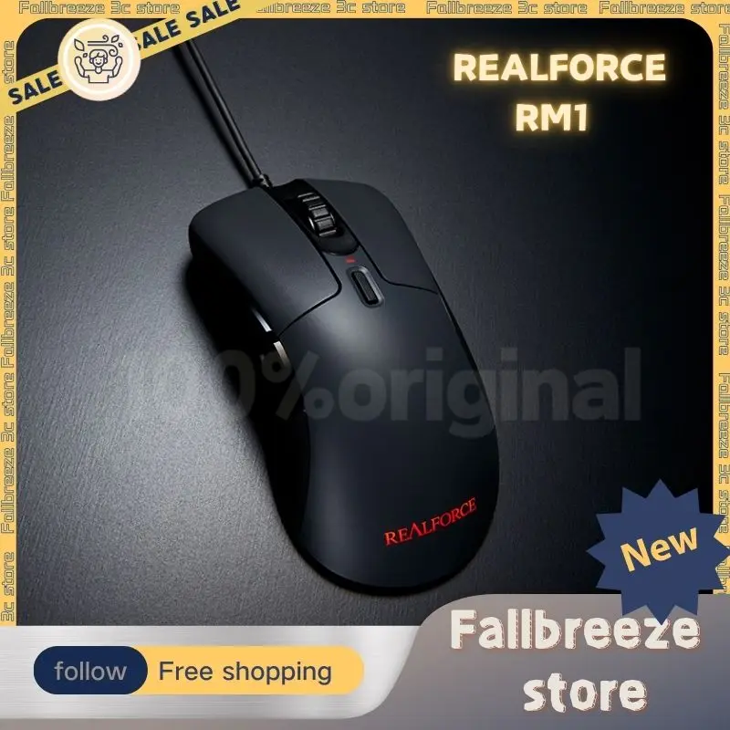 

Realforce Rm1 Static Capacitor Wried Mouse Gamer Mouse Paw3360 12000dpi Office Mose Lightweight 6 Keys Durable Mouse For Office