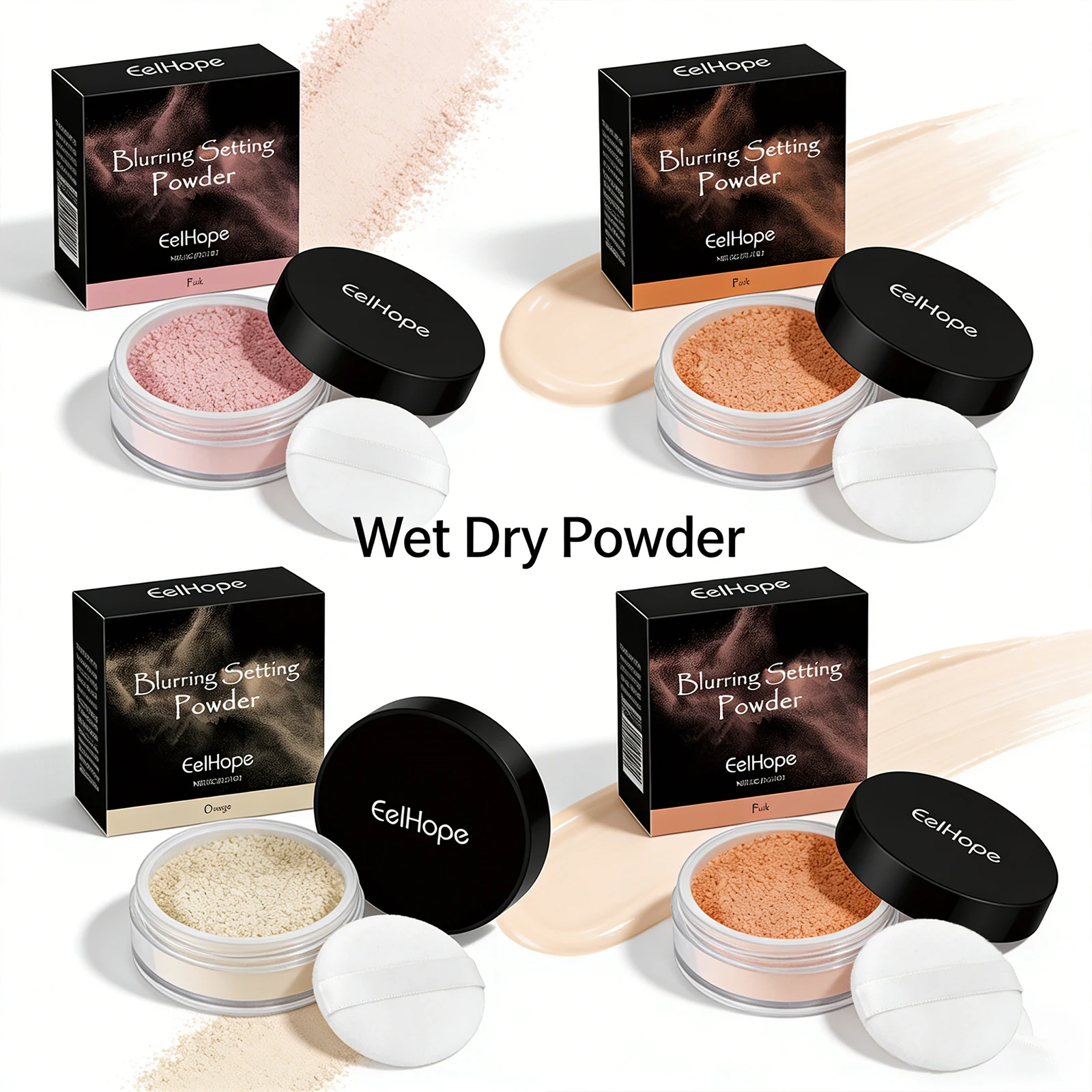 Two In One Wet Dry Powder Compact Natural Lightweight Matte Long Lasting Non Fading Sunscreen Anti Inflammatory Oil Control