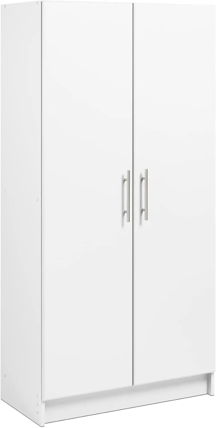 

Prepac Elite 32" Storage Cabinet, White Storage Cabinet, Bathroom Cabinet, Pantry Cabinet with 3 Shelves 16" D x 32" W x 65" H,