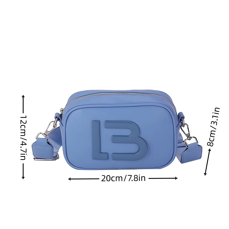 Pu Shoulder Bag Trendy And Personalized Solid Color Camera Bag Fashionable And Simple Portable Crossbody Bag