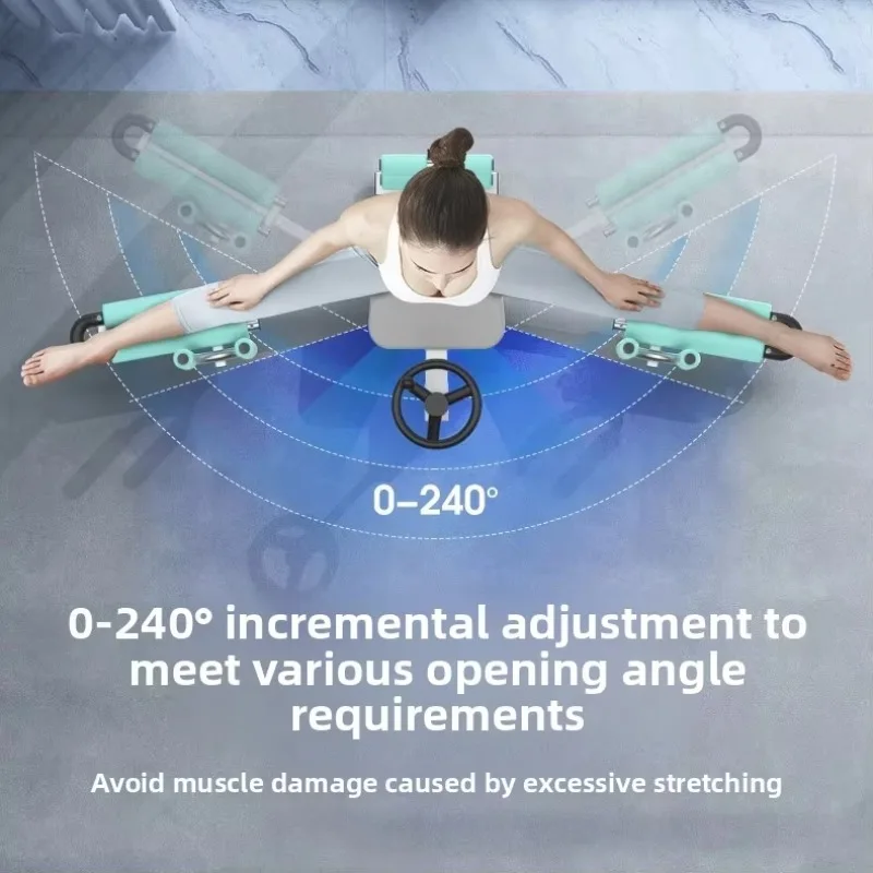 Steel Split-leg Flexibility Trainer Leg Tendon Stretching Tool with Thickened Foam Universal Yoga Straddle Stretching Device