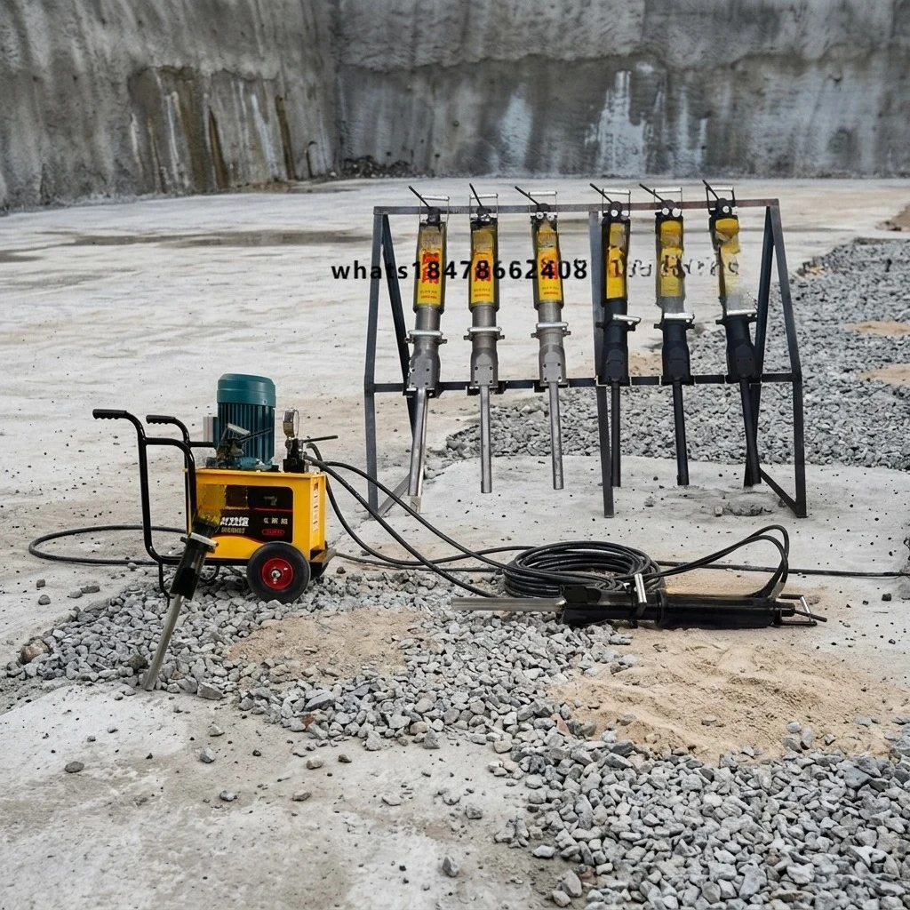 High Sale High Quality Handheld Hydraulic Rock Splitter with 8HP AC Motor and 60Mpa Pressure for Mining Applications