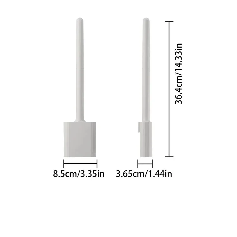 Black Silicone Toilet Brush 360 Flexible Head Wall Mounted Quick Dry Holder Long Handle Deep Cleaning Small Bathrooms Anti Bacte