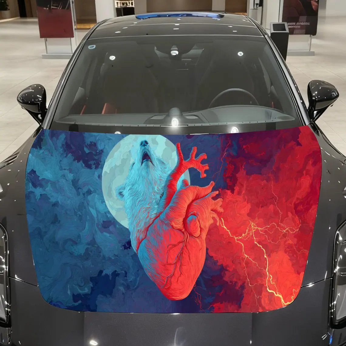 Blue Wolf And Heart…