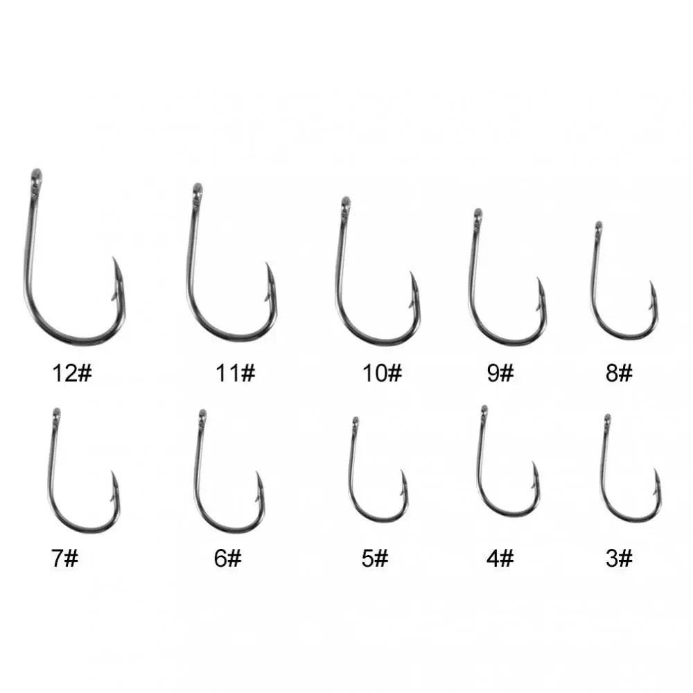 مجموعة خطاف صيد المياه العذبة ، مجموعة خطاف شائكة ، تركيبات الطعم ، أسود ، ذهبي ، جودة عالية