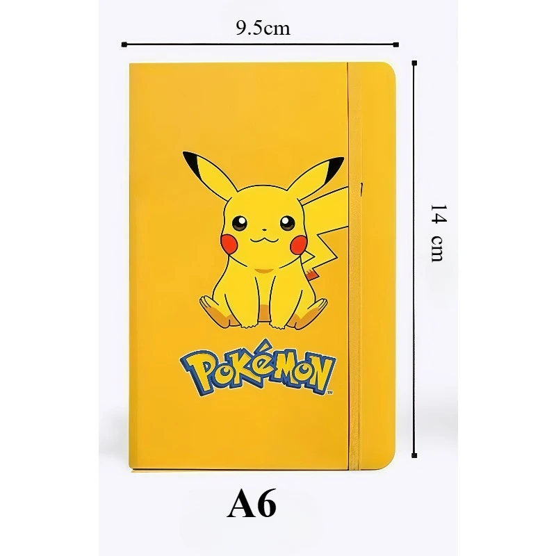 Pokemon Pikachu Diary Cute Animation Student Notebook Gengar Children's Notepad Bulbasaur Charmander Ledger School Supplies Gift