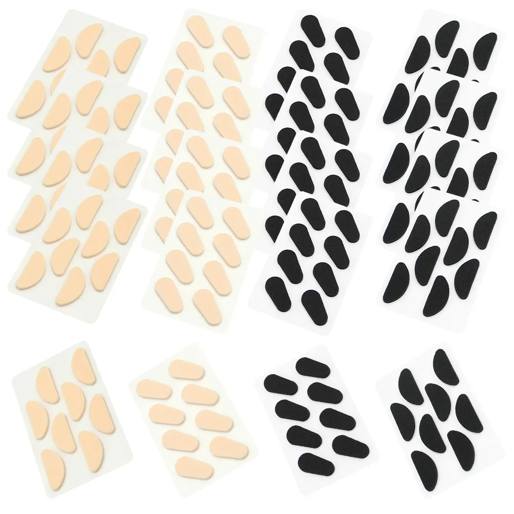 40Sheets Sponge Nose Pads for Eyeglass Frames Anti-Skid Self-Adhesive Comfortable Nose Cushions Non-Irritating No Indentation