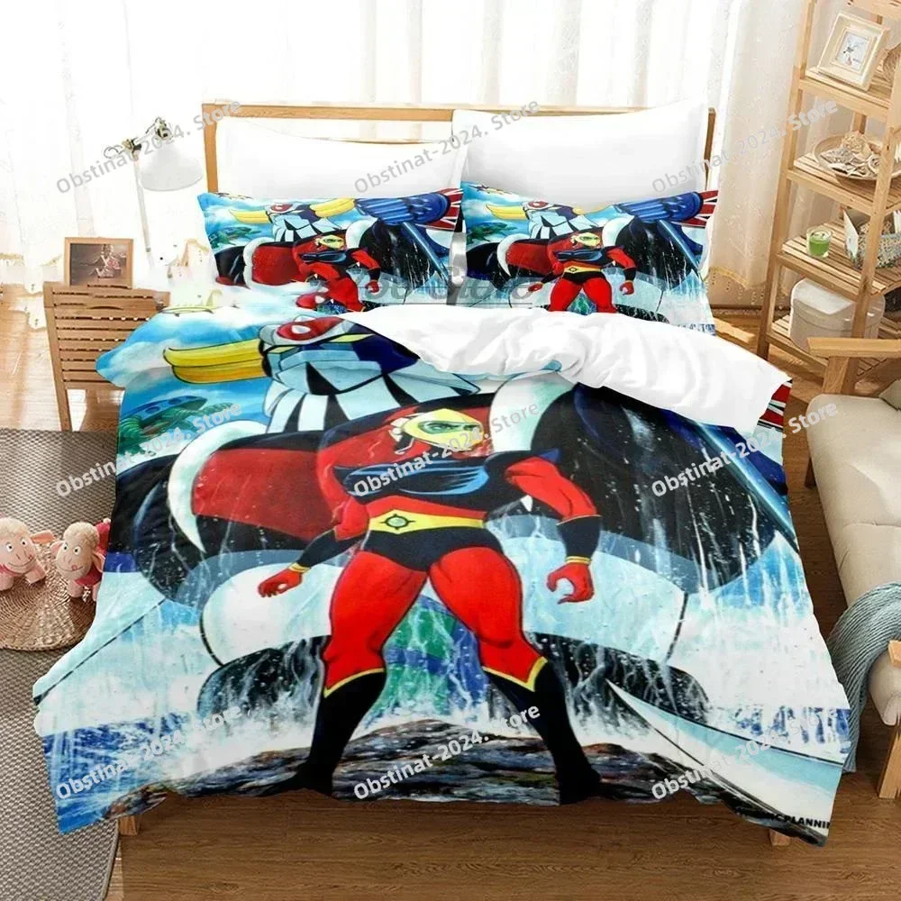 Top 2025 Goldorak Grendizer Bedding Set Duvet Cover Bedroom Comforter Covers For Single Twin King Size Quilt Cover Home Textile