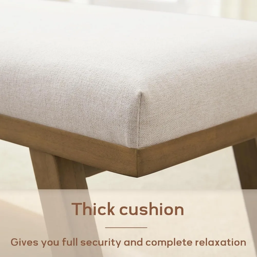 Stylish Upholstered Storage Bench for Entryway, Bedroom, Living Room, and More