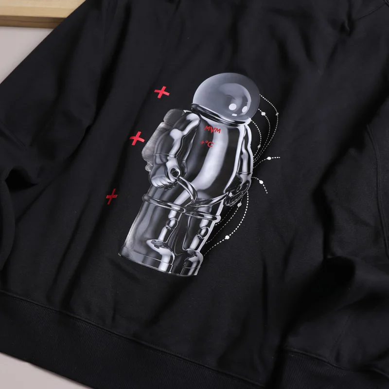 Thened Fce هوديي البلوز الرجال عارضة Sle طباعة نمط دافئ Faionable العلوي الخريف الحديثة الرياح مستقيم الساق #5