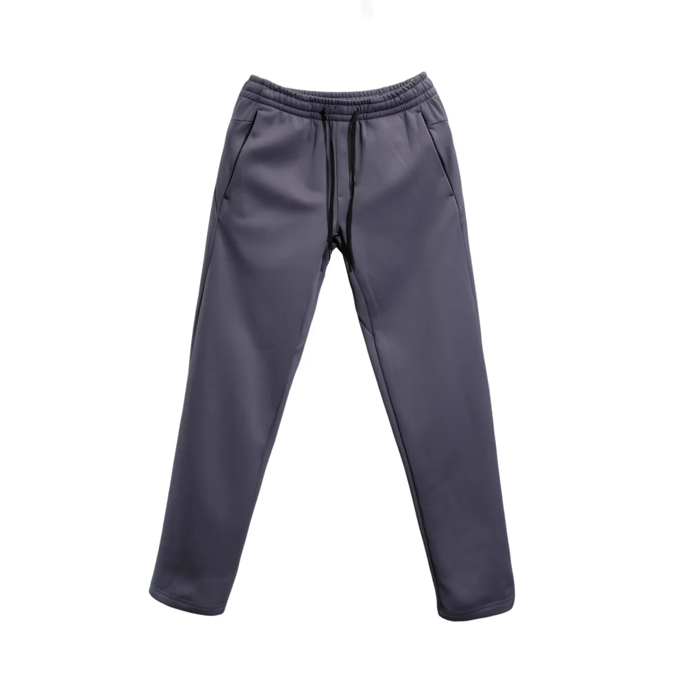 Męskie spodnie codzienne Thiened Fce na jesień i zimę, ciepłe, nie powiększające się, z prostymi nogawkami, spodnie rekreacyjne z włókna poliestrowego, odzież codzienna.