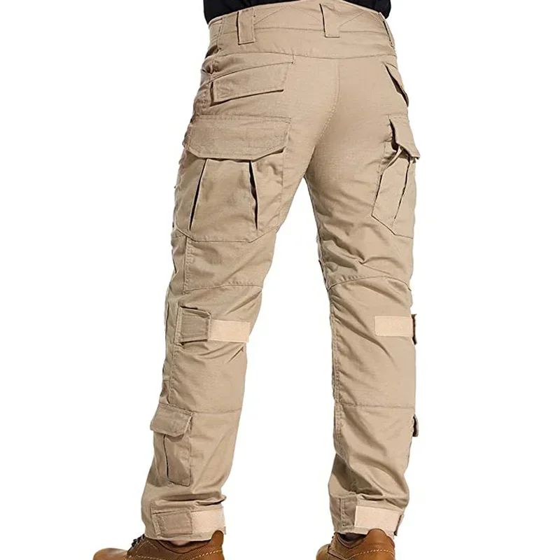 Pantalones tácticos de Paintball con rodilleras para hombre, ropa de caza, equipo de camuflaje, Multicam CP