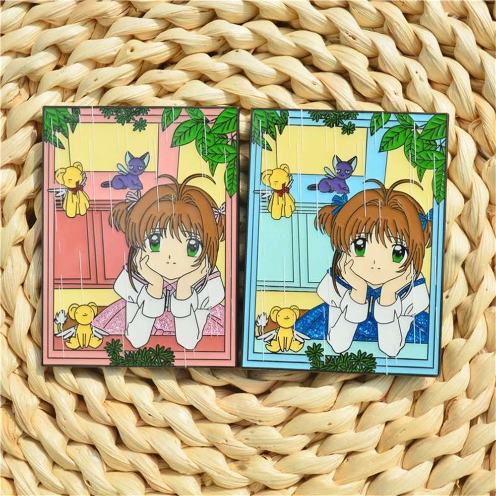 Anime Cardcaptor Kinomoto Sakura‌ CCS Cosplay Costume Badge Pin Accessories Backpack Pendant Metal Brooch Gift