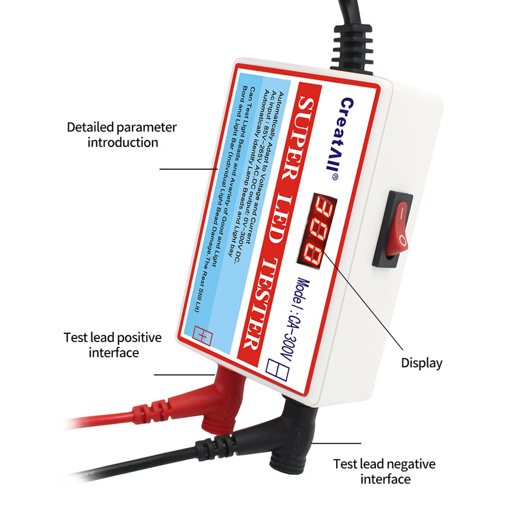 

LED Tester LED Lamp TV Backlight Tester Multipurpose LED Strips Beads Test Tool Measurement Instruments for LED Light
