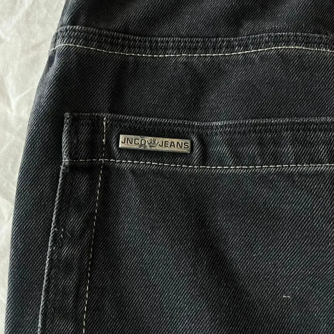 2024 New Retro Letters Embroidered 3pmwear Jeans Hip Hop Baggy Jeans Couple Harajuku Street Fashion High Waist Wide Leg Pants