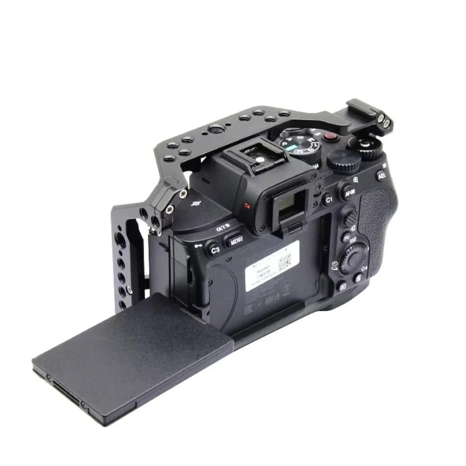 Quick Release L Plate for for Sony A7IV A7M4 A1 A7R4 A7S3 A9ii Camera Rig Cage Camera Aluminum Alloy Cage W/ Arca Swiss QR plate image 4