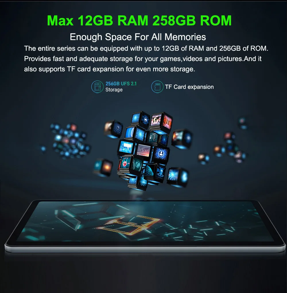 Globalna wersja 1920x1080 IPS Duży ekran 14,1 cala Tablet Android 12 8+16MP Kamera 12+256GB Helio G85 4G Tablet Real 14 cali
