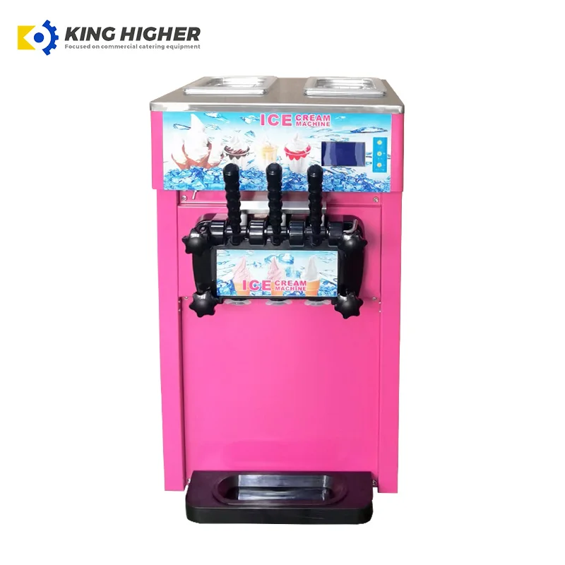 Wholesale Commercial Use Soft Serve Ice Cream Making Machine Gelato Ice Cream Maker Low Price Fruit Milk Chocolate Ingredients