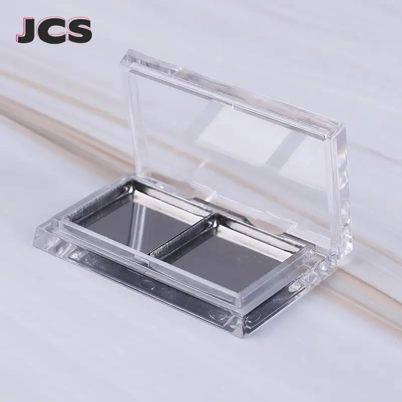 DIY Eyeshadow Palettes 2 Grids Empty Eyeshadow Dishes Eyeshadow Subpackaging Boxes For Women Girls Ladies Refillable Box