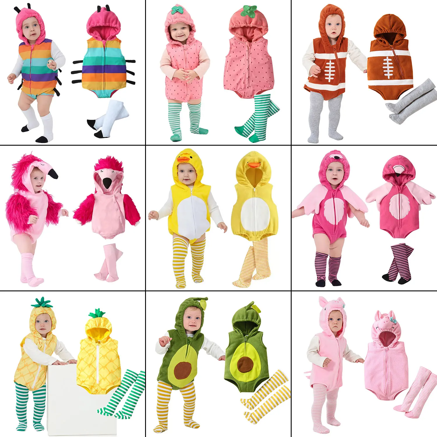 

Umorden Halloween Costumes for Baby Infant Boys Girls 6-12M 12-18M Animals Fruits Theme Party Birthday Photography Fancy Outfit