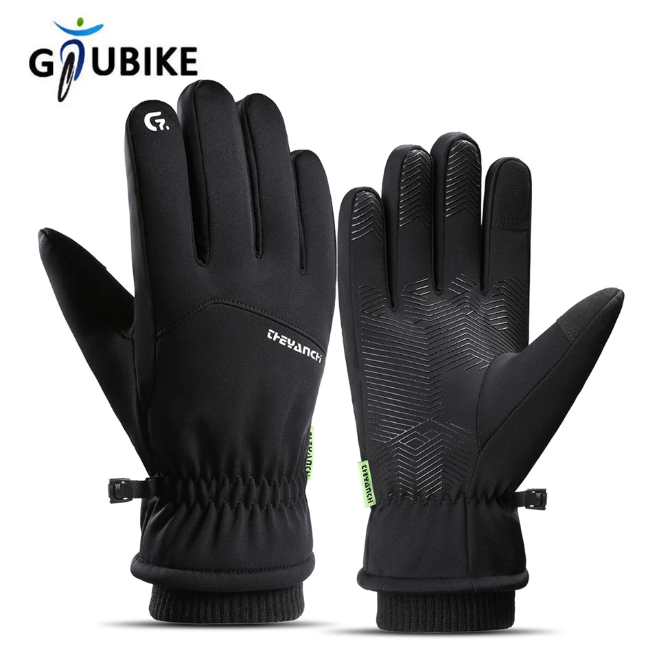 

GTUBIKE Windproof Waterproof Ski Warm Thick Gloves For Outdoor Cycling Autumn Winter Touch Screen Slip Wear-resistant Gloves