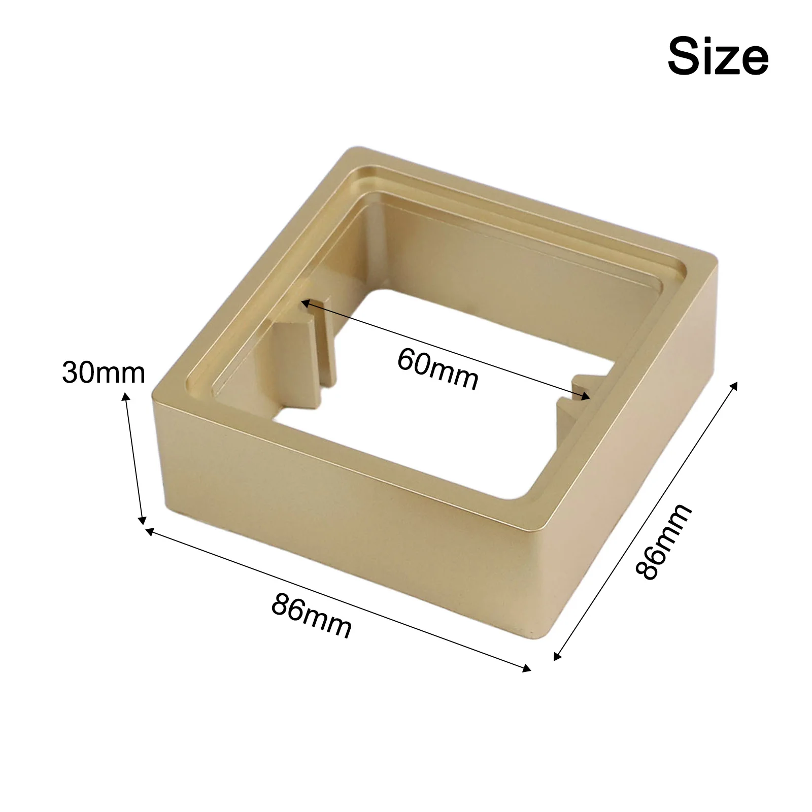 Wall Socket Installation Gold 30MM Spacer Auxiliary Screw Holes Enhanced Device Setup Flexible Mounting Options