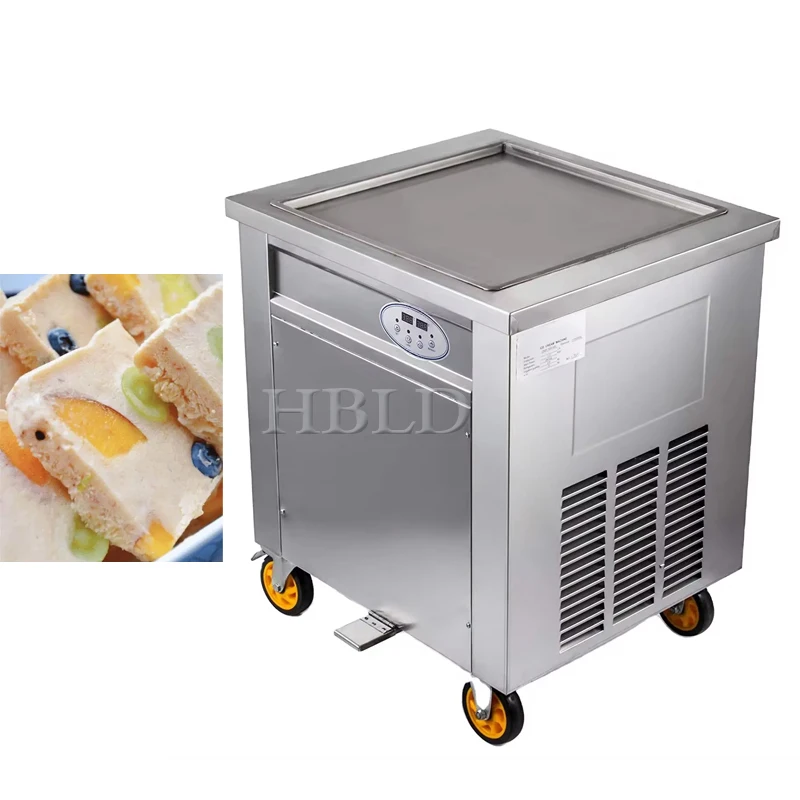 

Universal Wheel Household Ice Cream Roll Making Machine Multifunctional Stir Fried Yogurt Roll Forming Machine