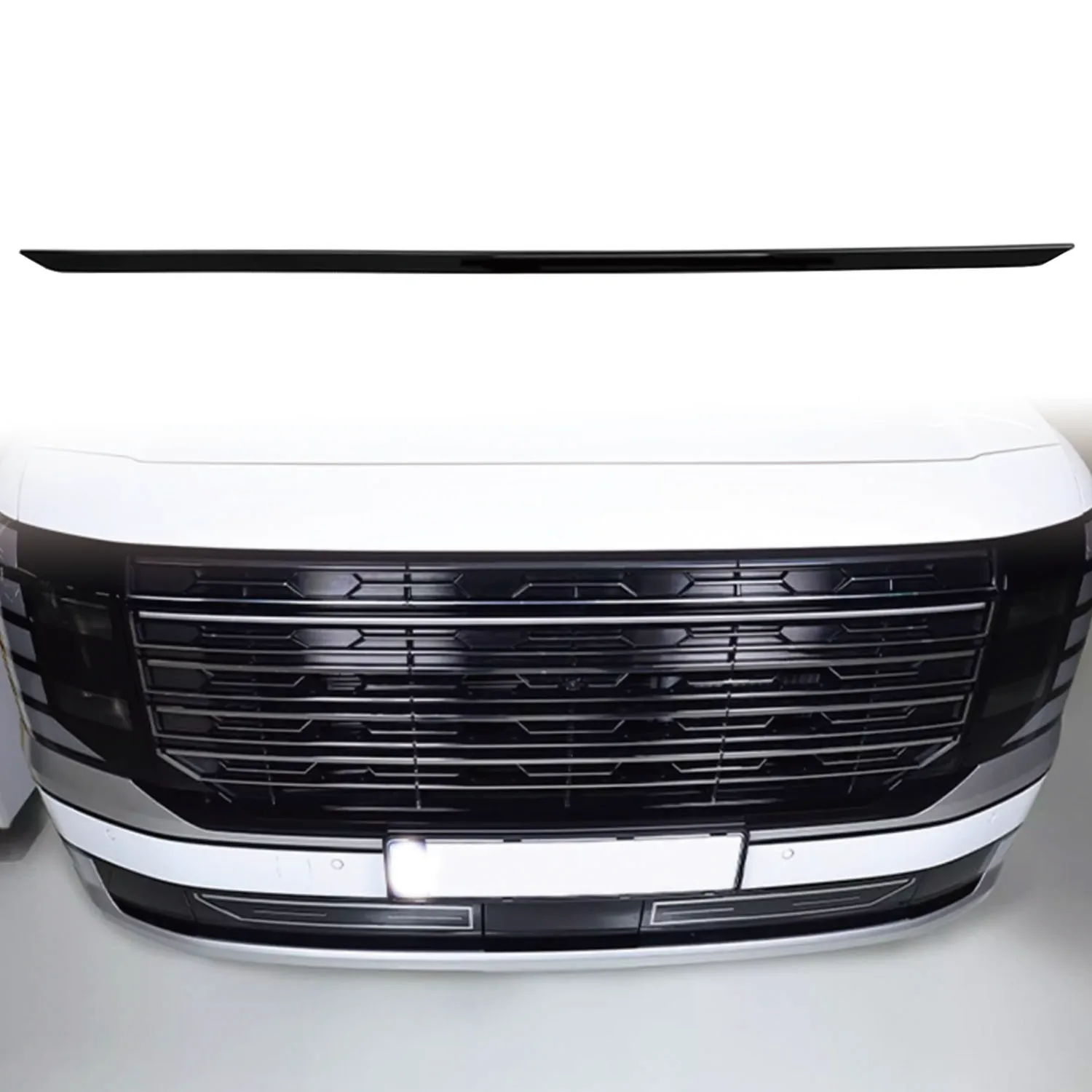 

2026 for Hyundai Palisade LX3 Car Exterior Front Center Grille Grill Decor Strip Trim 1pcs